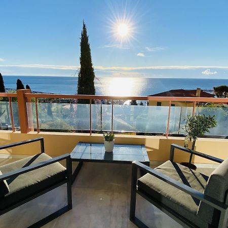 Le Vigia-Vue Mer-Terrasse-Climatisation-Parking Menton Bagian luar foto