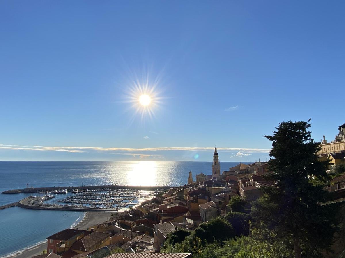 Le Vigia-Vue Mer-Terrasse-Climatisation-Parking Menton Bagian luar foto
