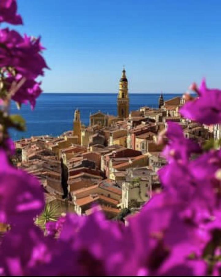 Le Vigia-Vue Mer-Terrasse-Climatisation-Parking Menton Bagian luar foto